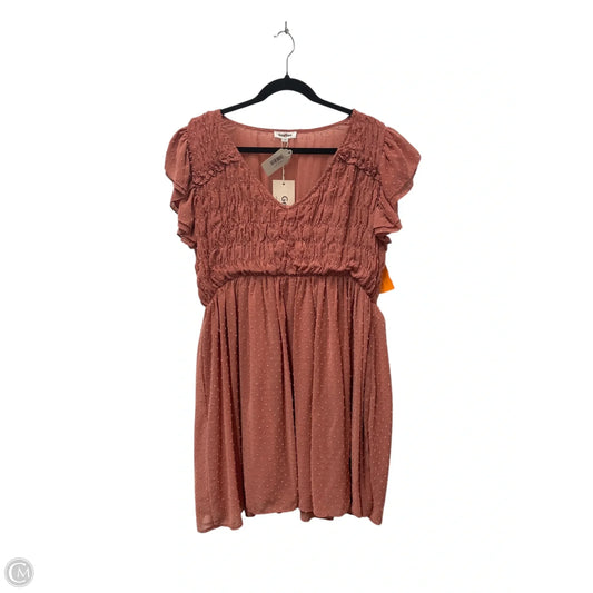 Dress Casual Short By Geegee In Orange, Size: 2x