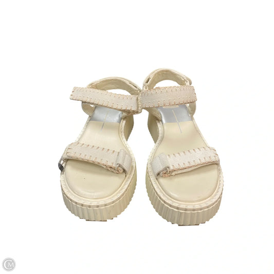 Sandals Heels Platform By Dolce Vita In Cream, Size: 8