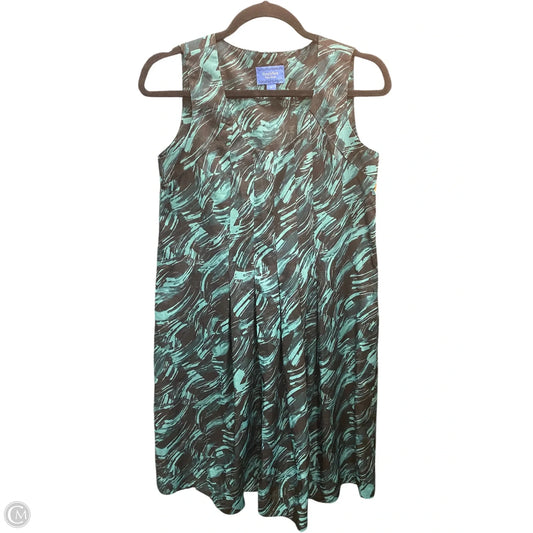Dress Casual Short By Simply Vera In Black & Green, Size: 4