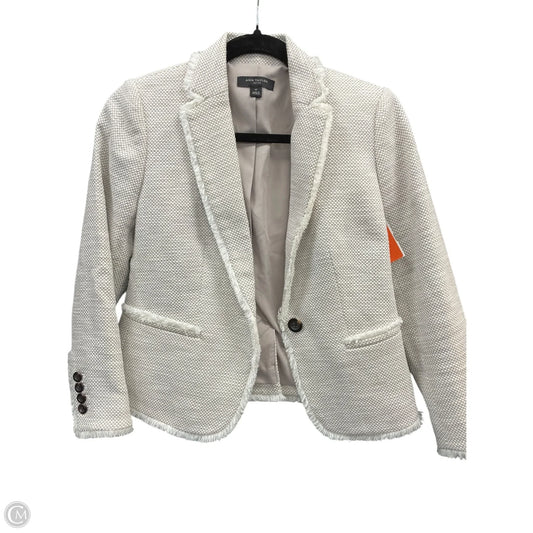 Blazer By Ann Taylor In Tan & White, Size: 0p