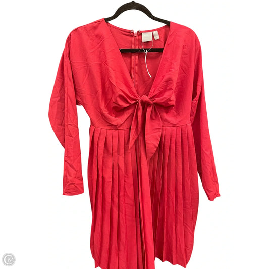 Dress Casual Short By Asos In Red, Size: 8