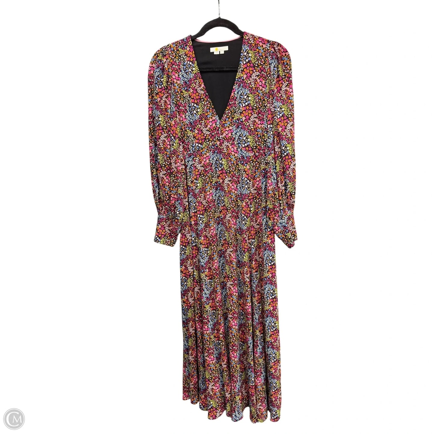 Dress Casual Maxi By Boden In Black & Pink, Size: 4