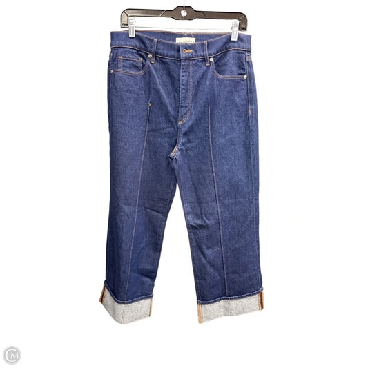 Jeans Wide Leg By Loft In Blue Denim, Size: 6