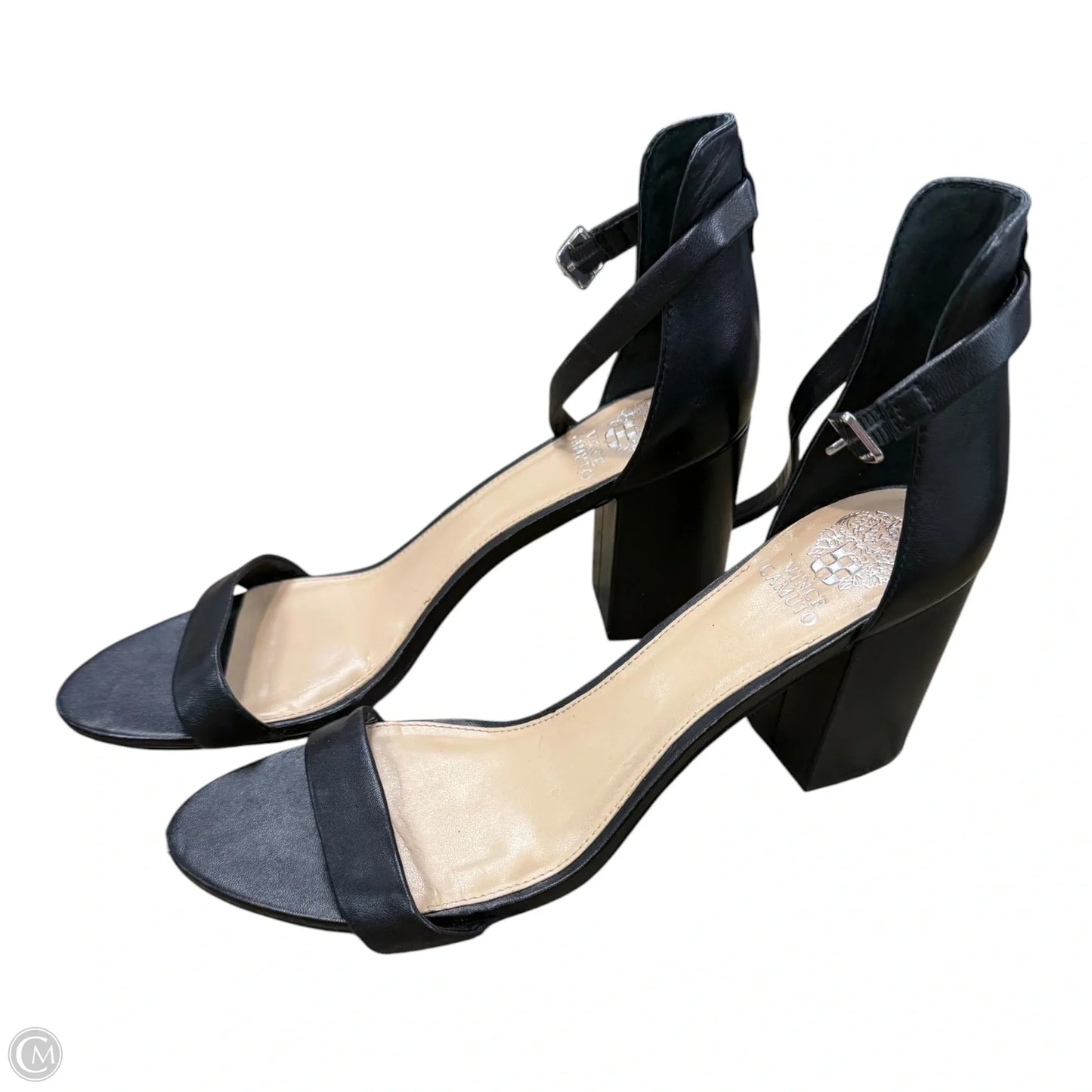 Sandals Heels Block By Vince Camuto In Black, Size: 11