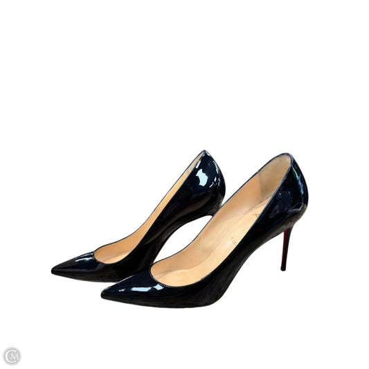 Shoes Luxury Designer By Christian Louboutin In Black, Size: 9.5