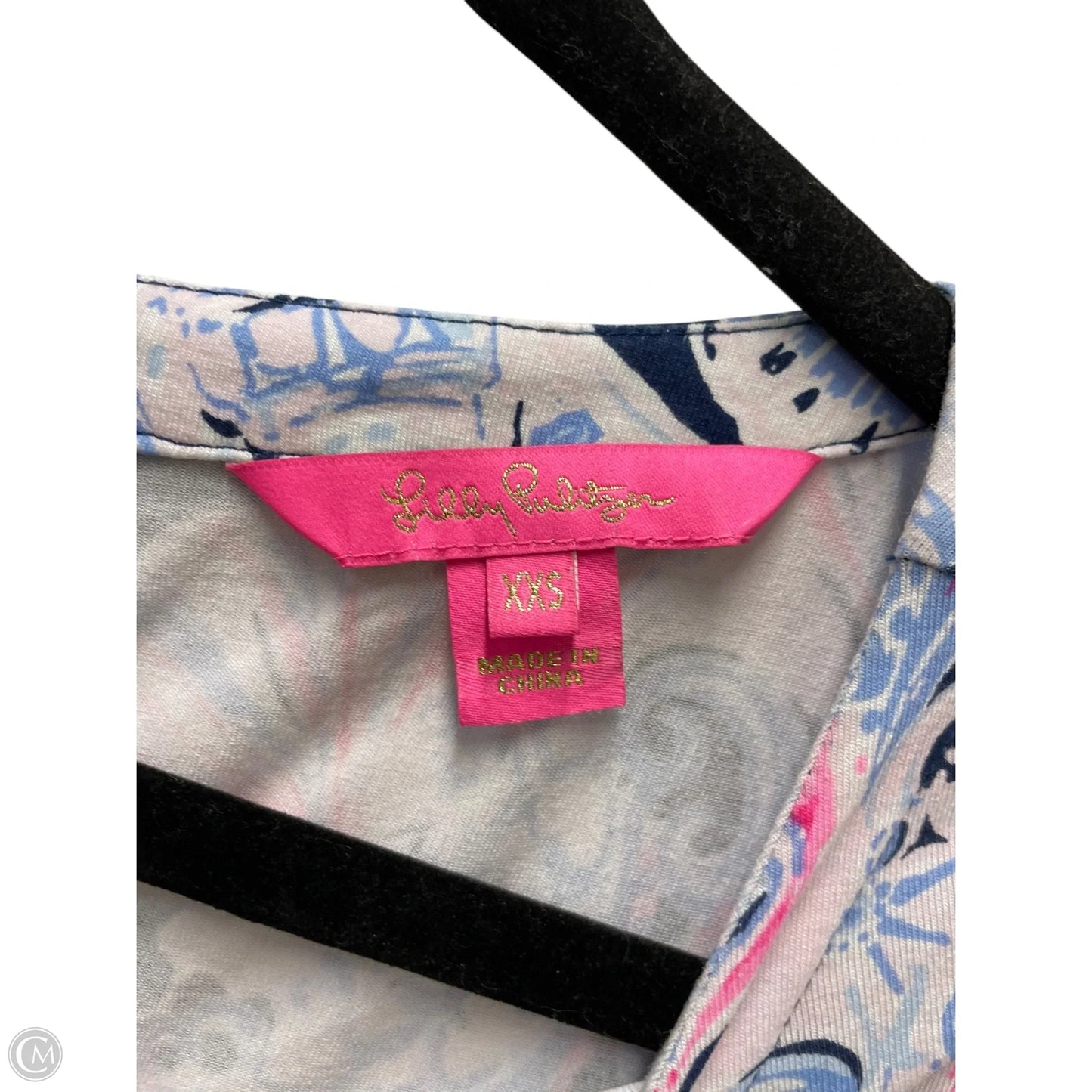 Romper Designer By Lilly Pulitzer In Blue & Pink, Size: Xxs