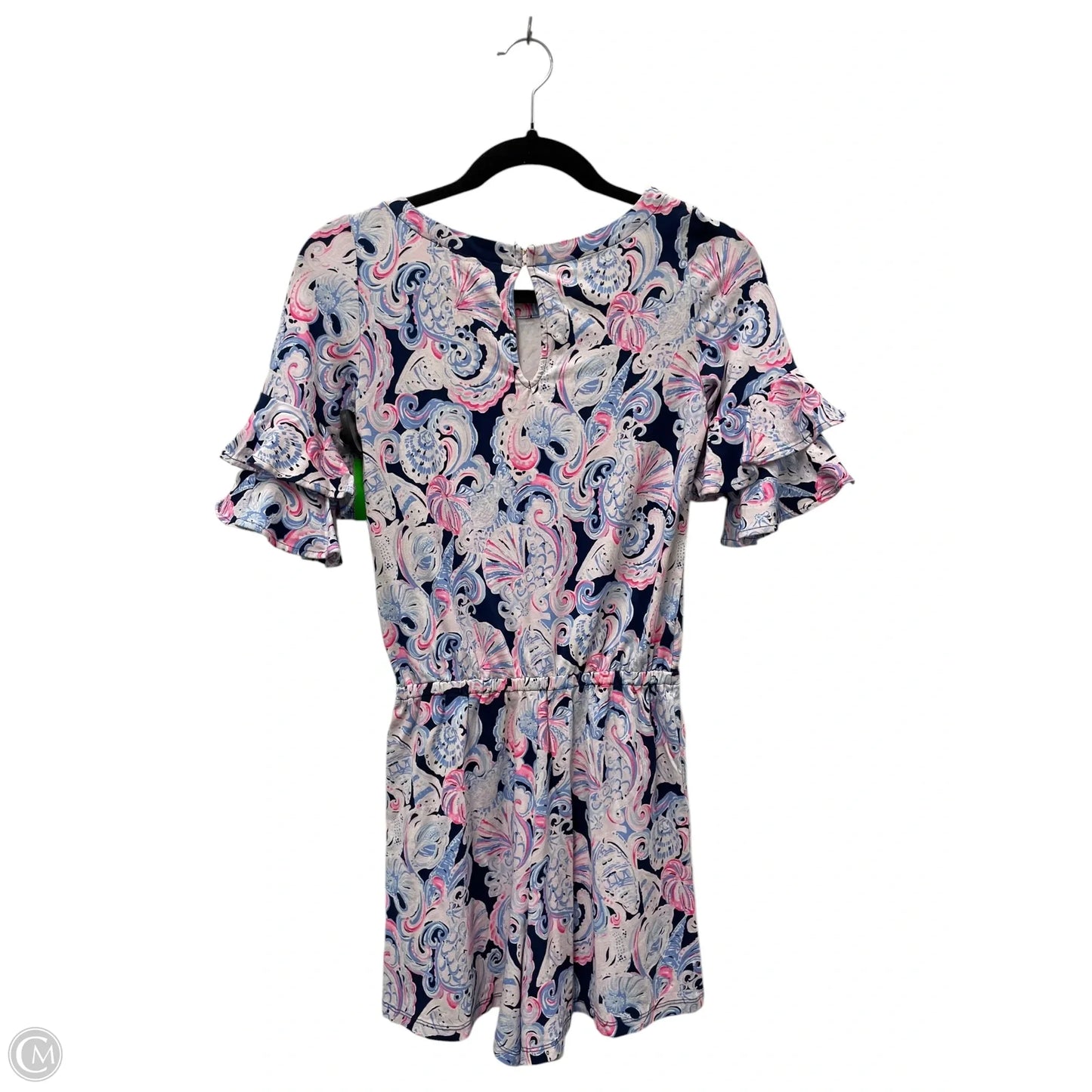 Romper Designer By Lilly Pulitzer In Blue & Pink, Size: Xxs