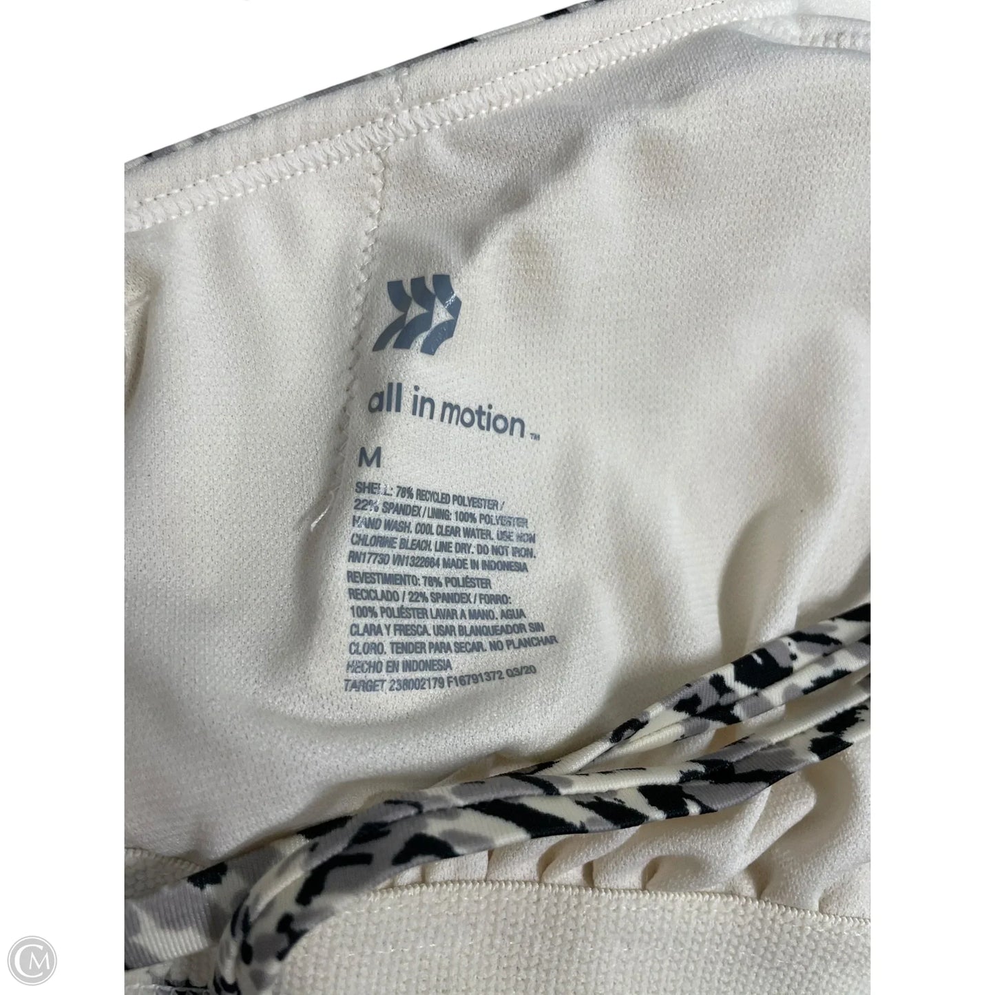 Swimsuit Top By All In Motion In Animal Print, Size: M