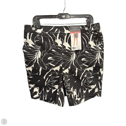 Shorts By Rafaella In Black & White, Size: 14