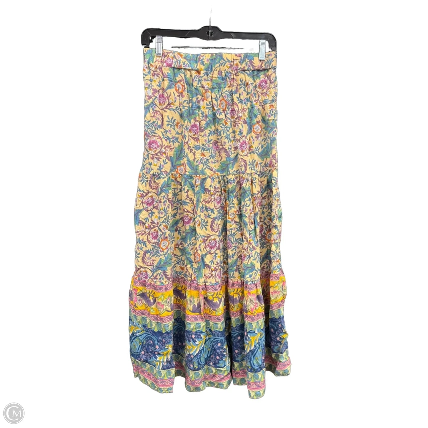 Skirt Maxi By Clothes Mentor In Cream & Pink, Size: L