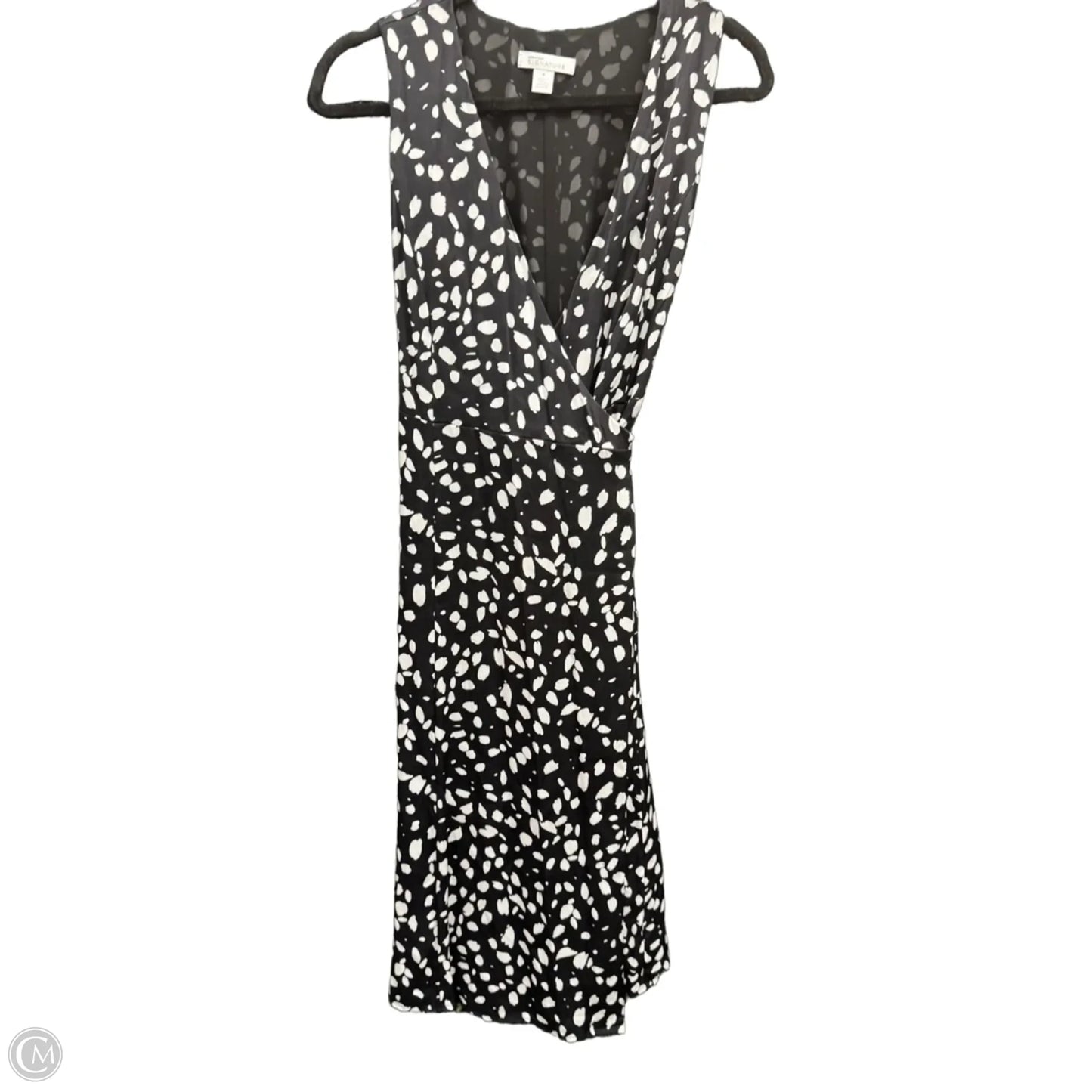 Dress Casual Midi By Nordstrom In Black & White, Size: 8