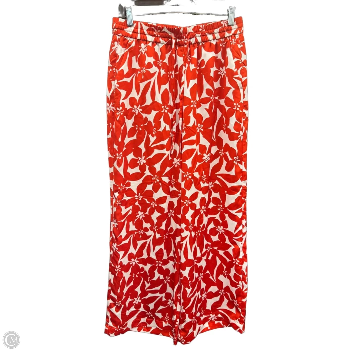 Pants Lounge By Loft In Red & White, Size: M