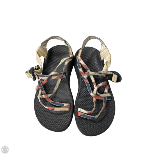 Sandals Flats By Chacos In Grey & Pink, Size: 7