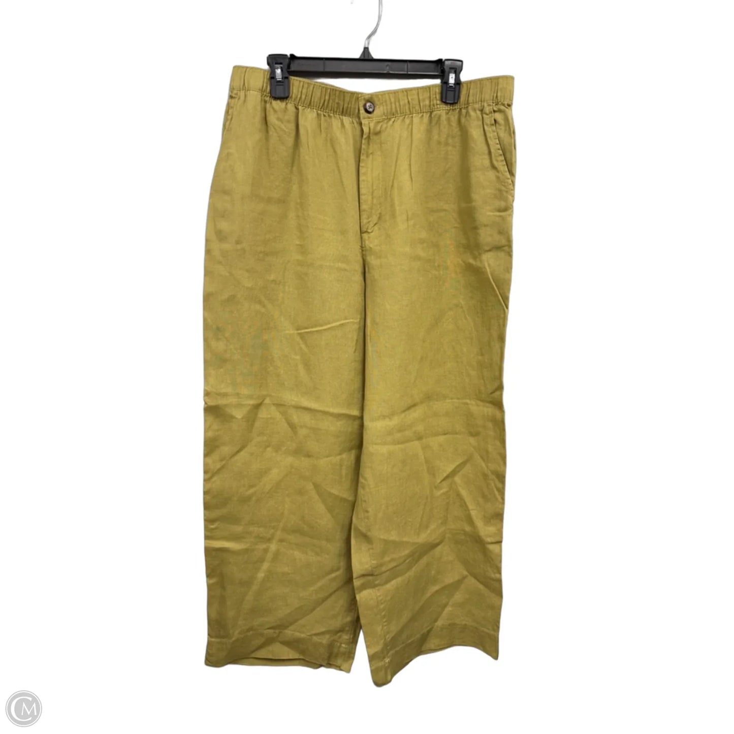 Pants Linen By Tahari In Green, Size: Xl