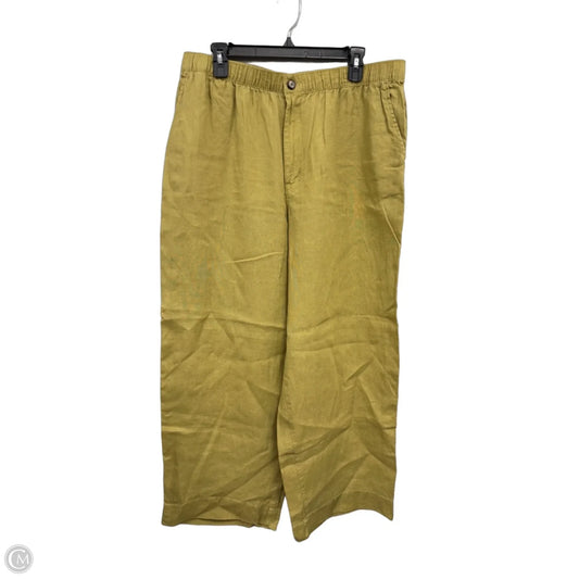 Pants Linen By Tahari In Green, Size: Xl