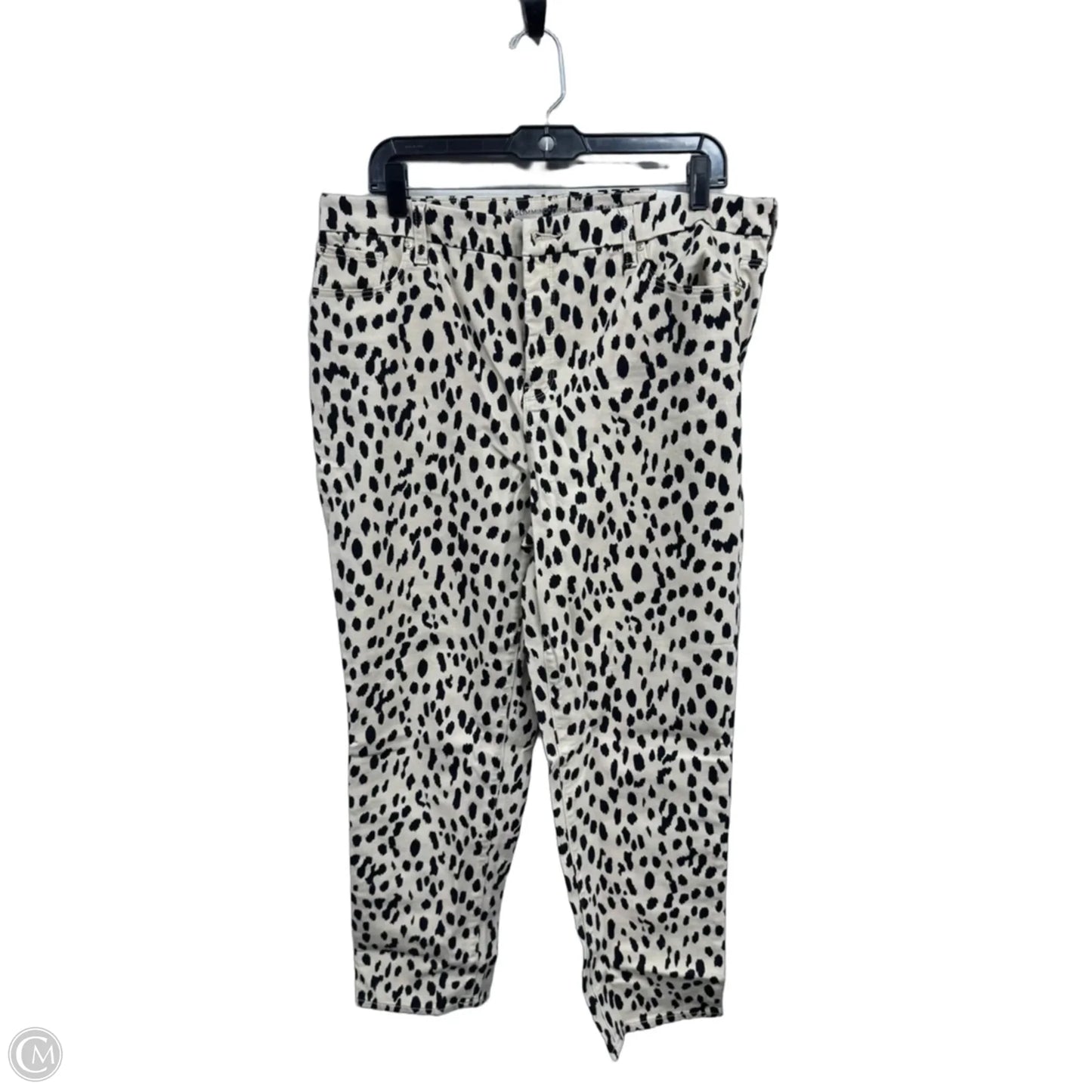 Jeans Straight By Chicos In Animal Print, Size: 14