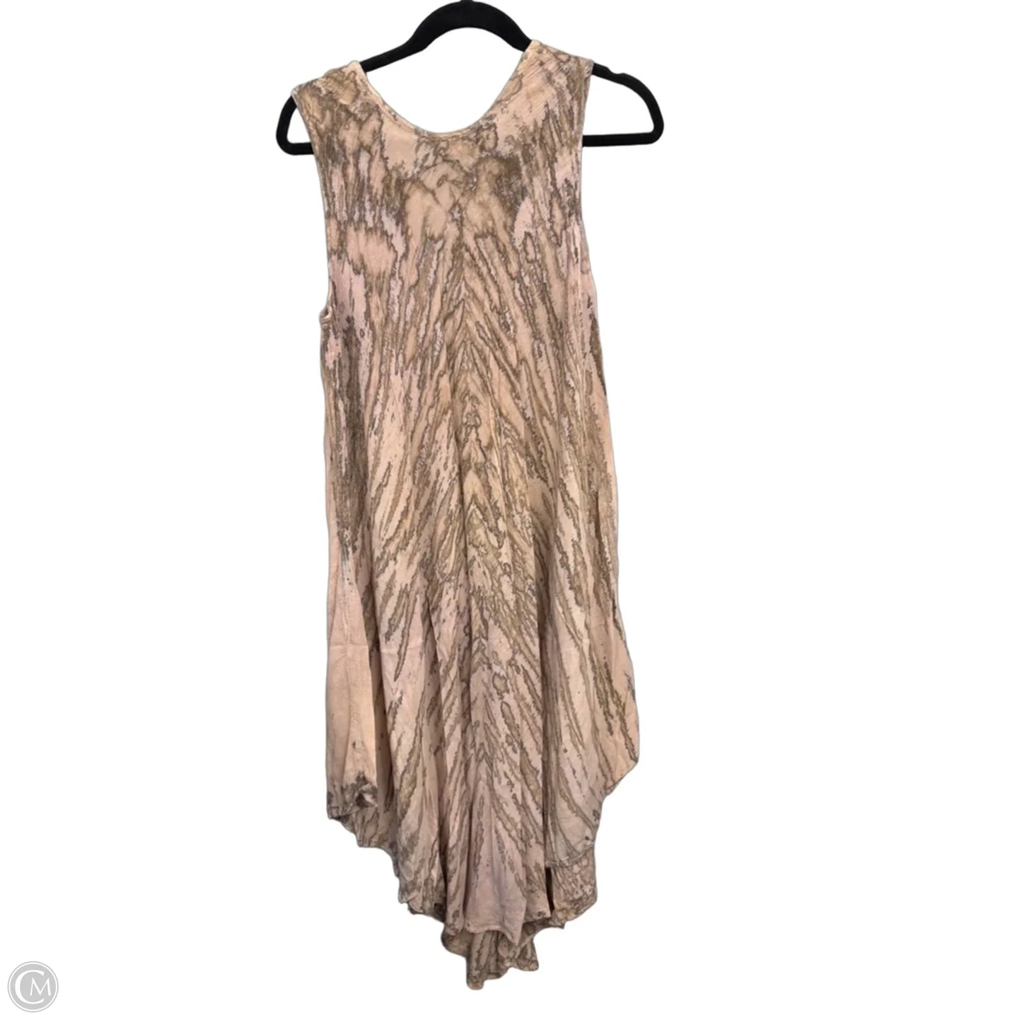 Swimwear Cover-up By Cme In Brown & Cream, Size: Osfm