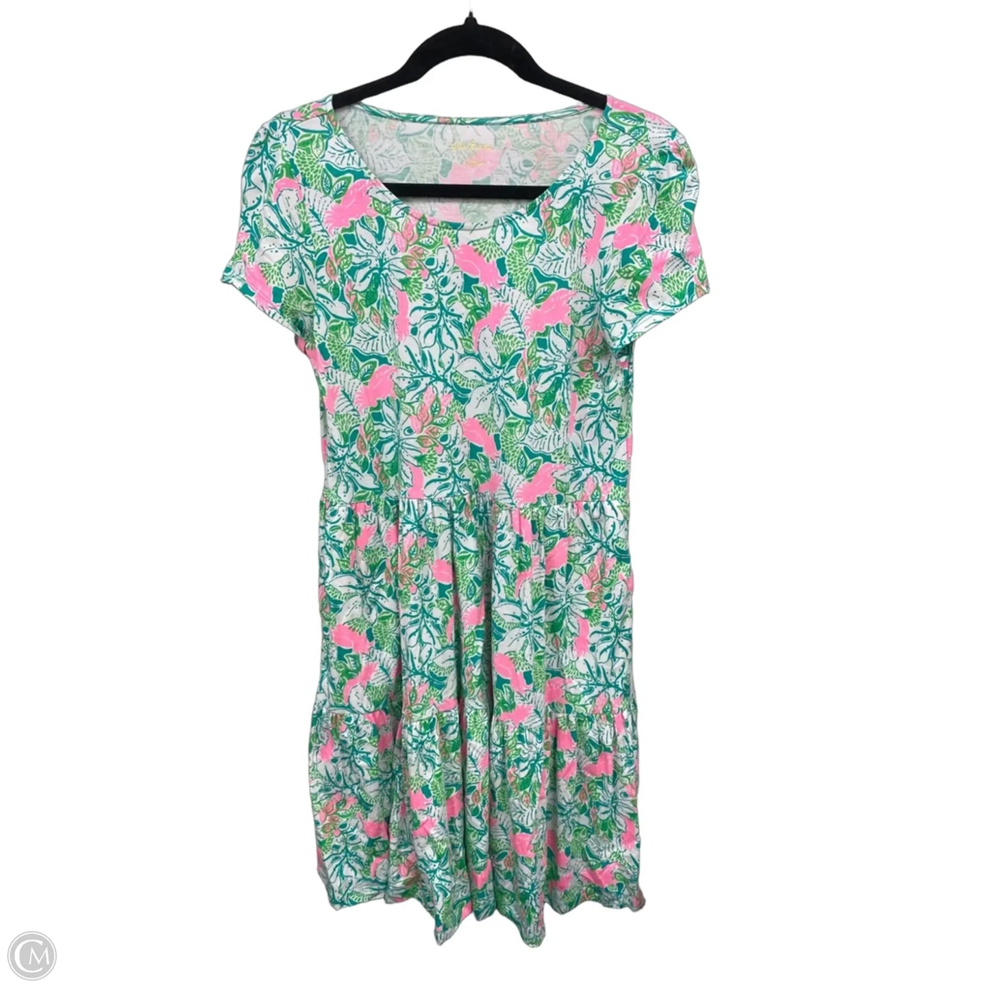 Dress Designer By Lilly Pulitzer In Green & Pink, Size: S