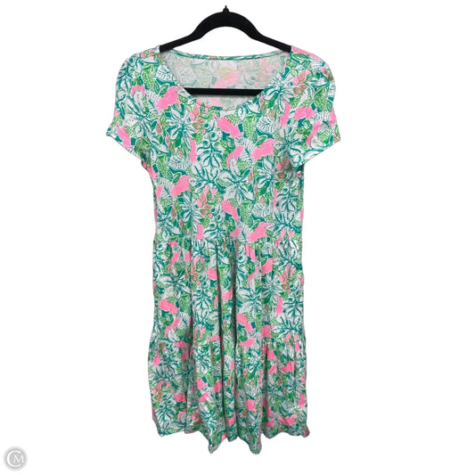 Dress Designer By Lilly Pulitzer In Green & Pink, Size: S