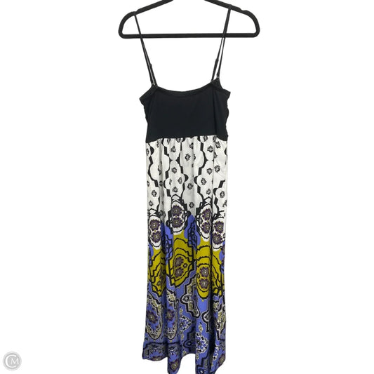 Dress Casual Maxi By Cmc In Black & Purple, Size: L