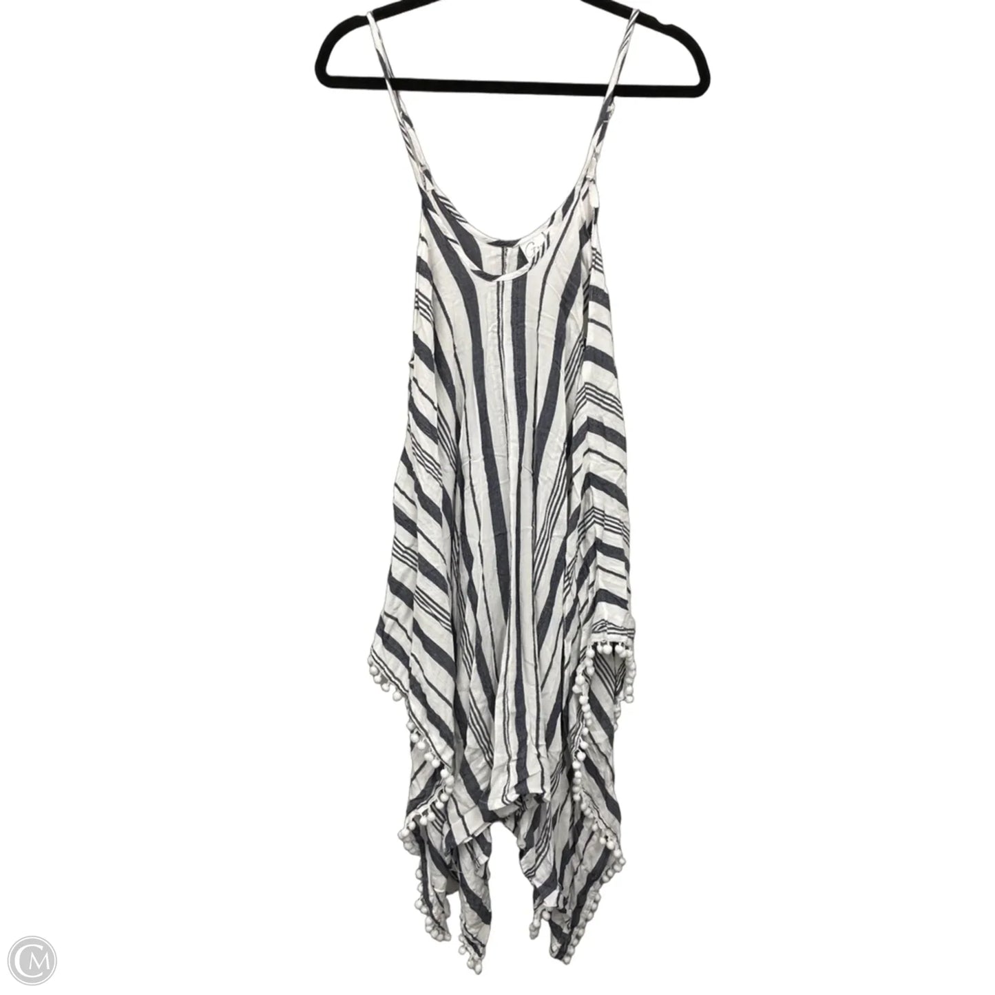 Swimwear Cover-up By Japna In Grey & White, Size: L