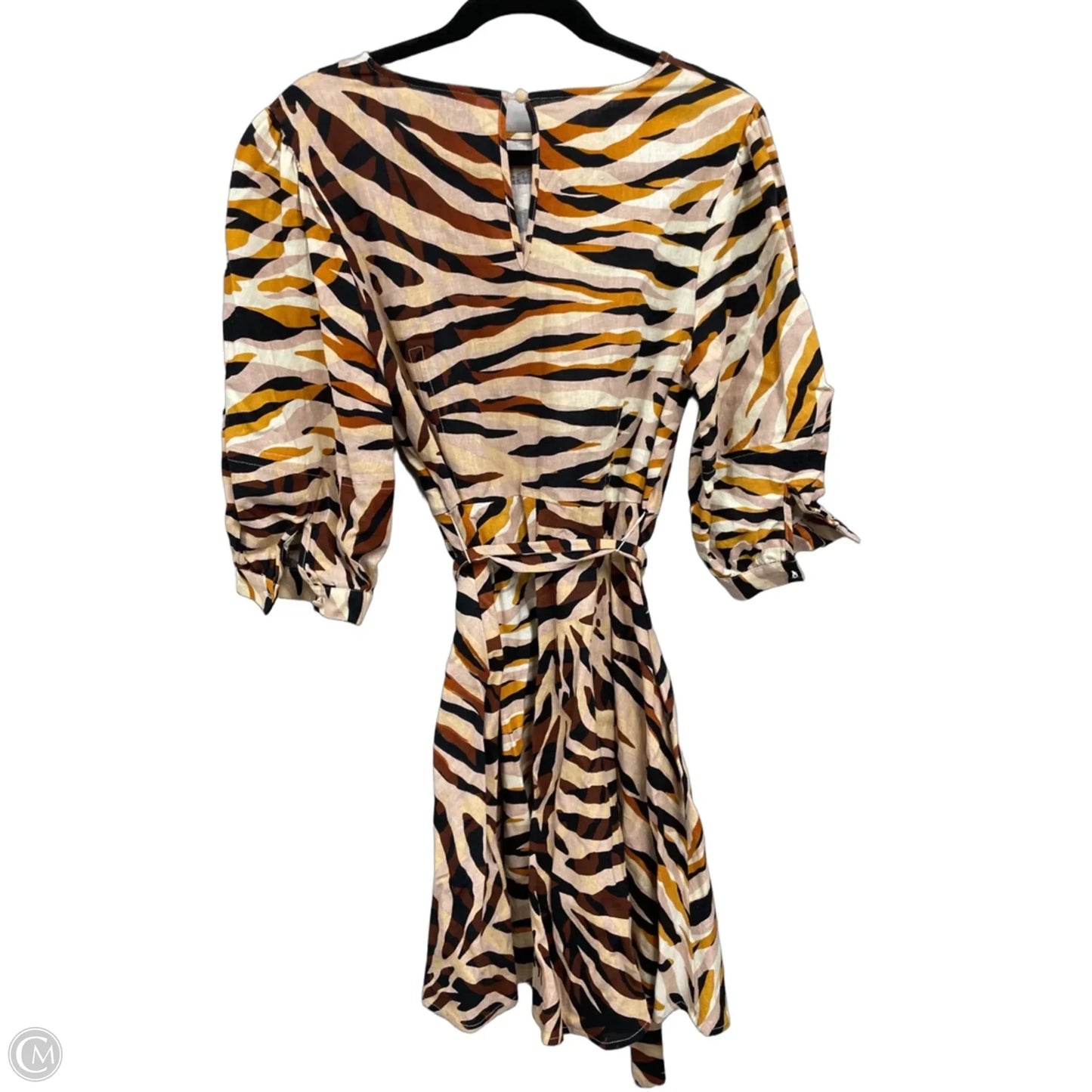 Dress Casual Short By Who What Wear In Brown & Cream, Size: M
