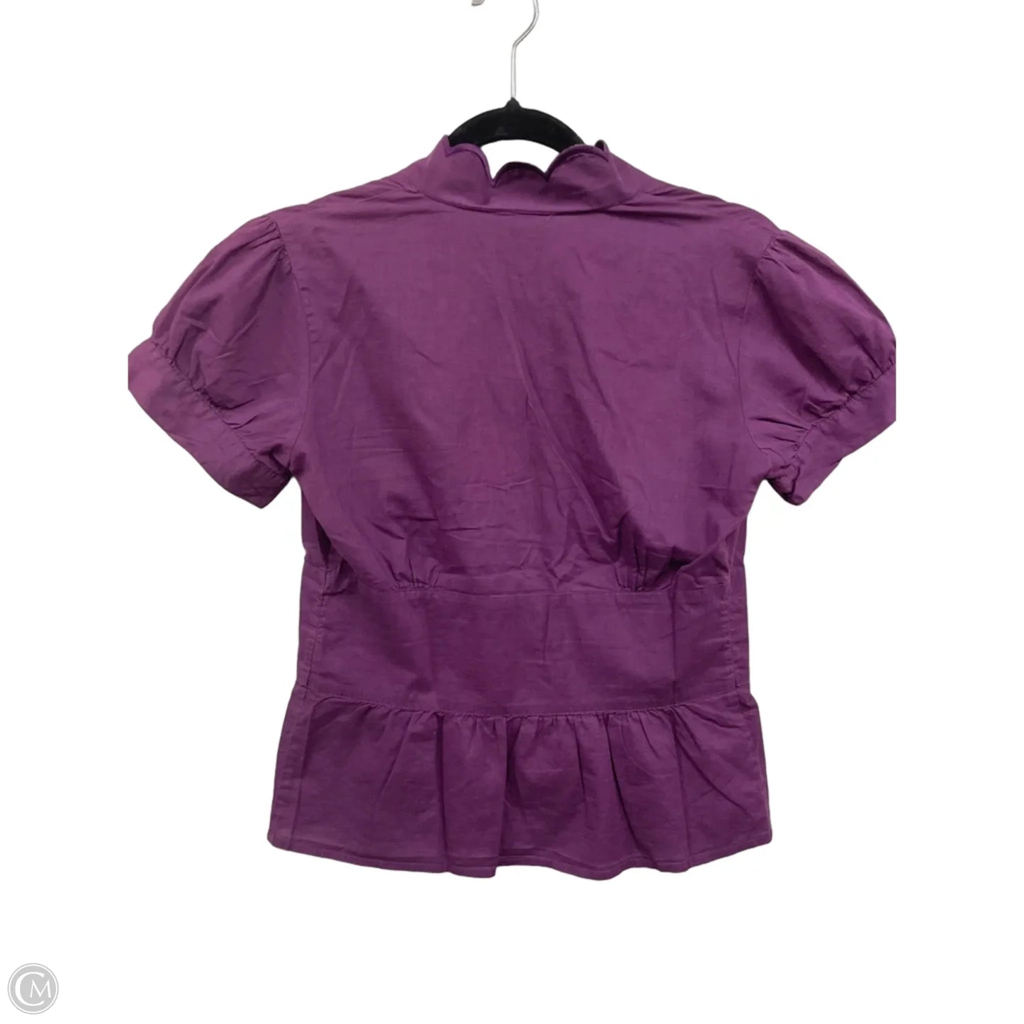 Blouse Short Sleeve By Target-designer In Purple, Size: S