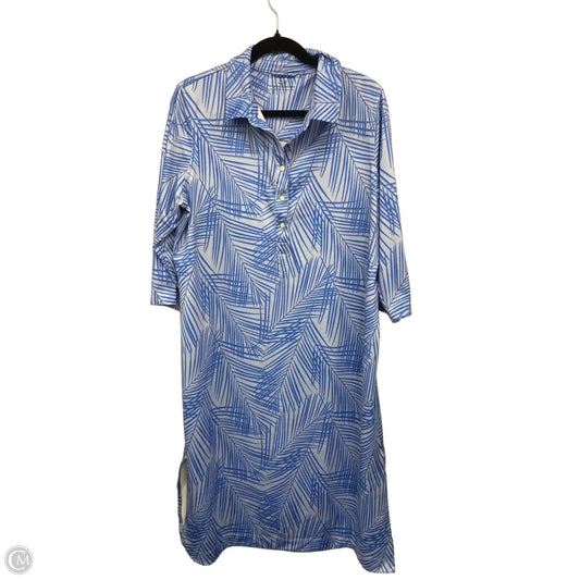 Dress Casual Midi By Vineyard Vines In Blue, Size: L