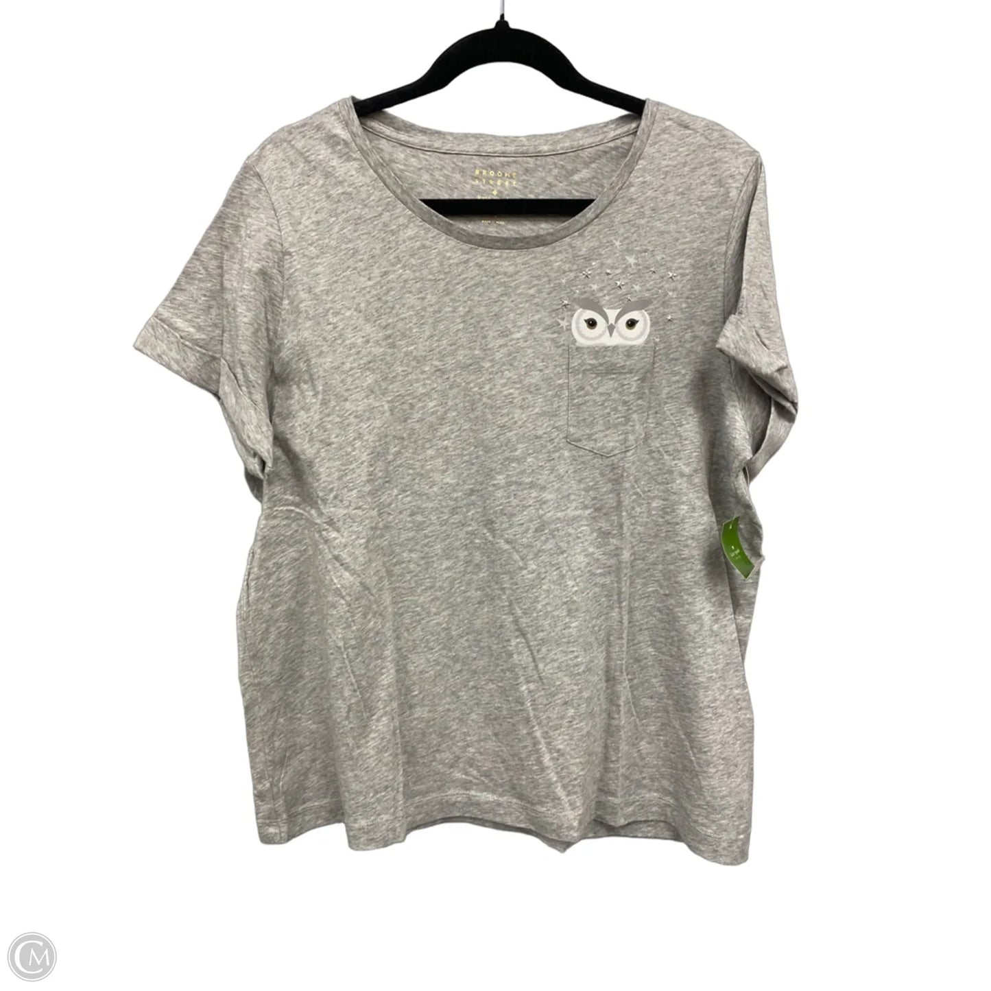 Top Short Sleeve Designer By Kate Spade In Grey, Size: Xl