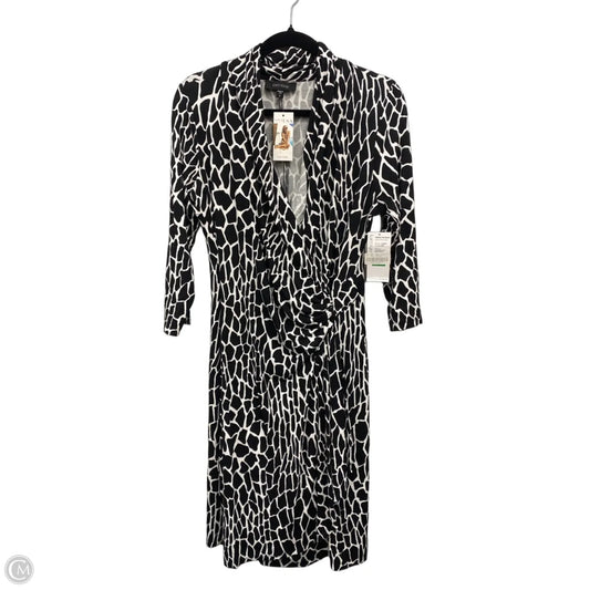 Dress Casual Short By Karen Kane In Black & White, Size: L