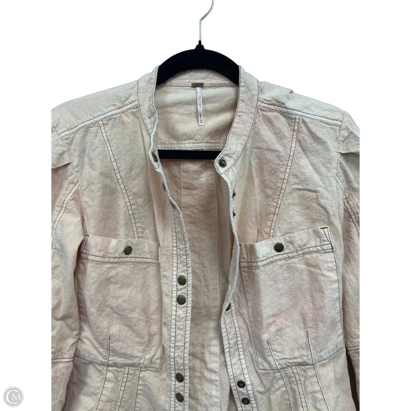 Jacket Utility By Free People In Peach, Size: Xs
