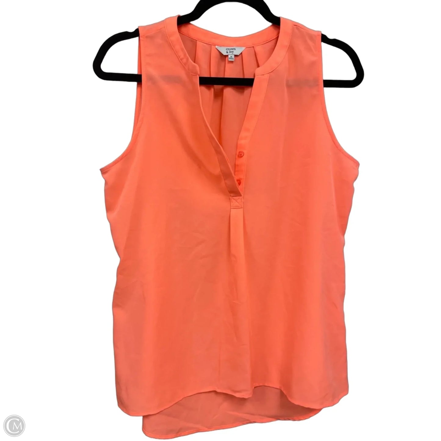 Blouse Sleeveless By Crown And Ivy In Orange, Size: M
