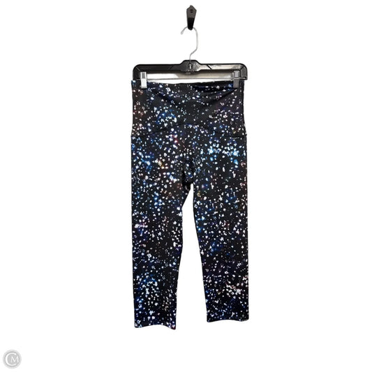 Athletic Leggings Capris By Spanx In Black & Blue, Size: L
