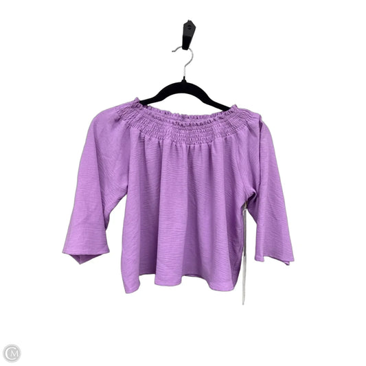 Blouse 3/4 Sleeve By Bishop + Young In Purple, Size: M