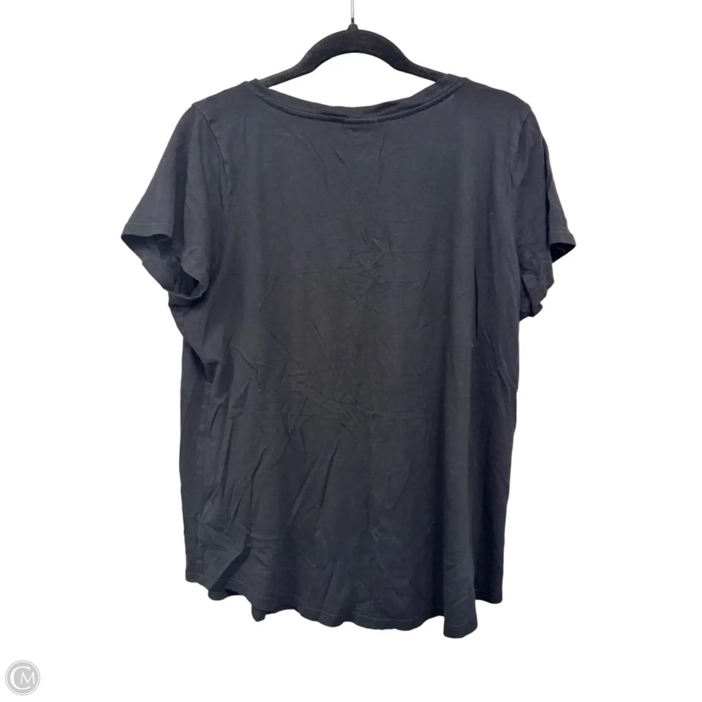 Top Short Sleeve Basic By Torrid In Black, Size: L