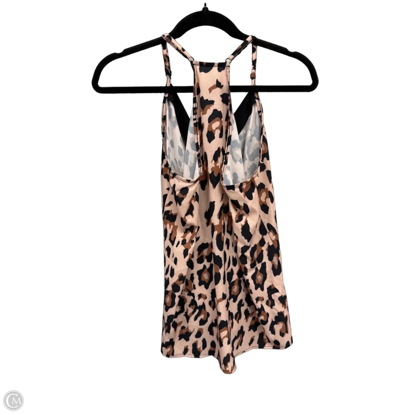 Blouse Sleeveless By Clothes Mentor In Brown & Cream, Size: M