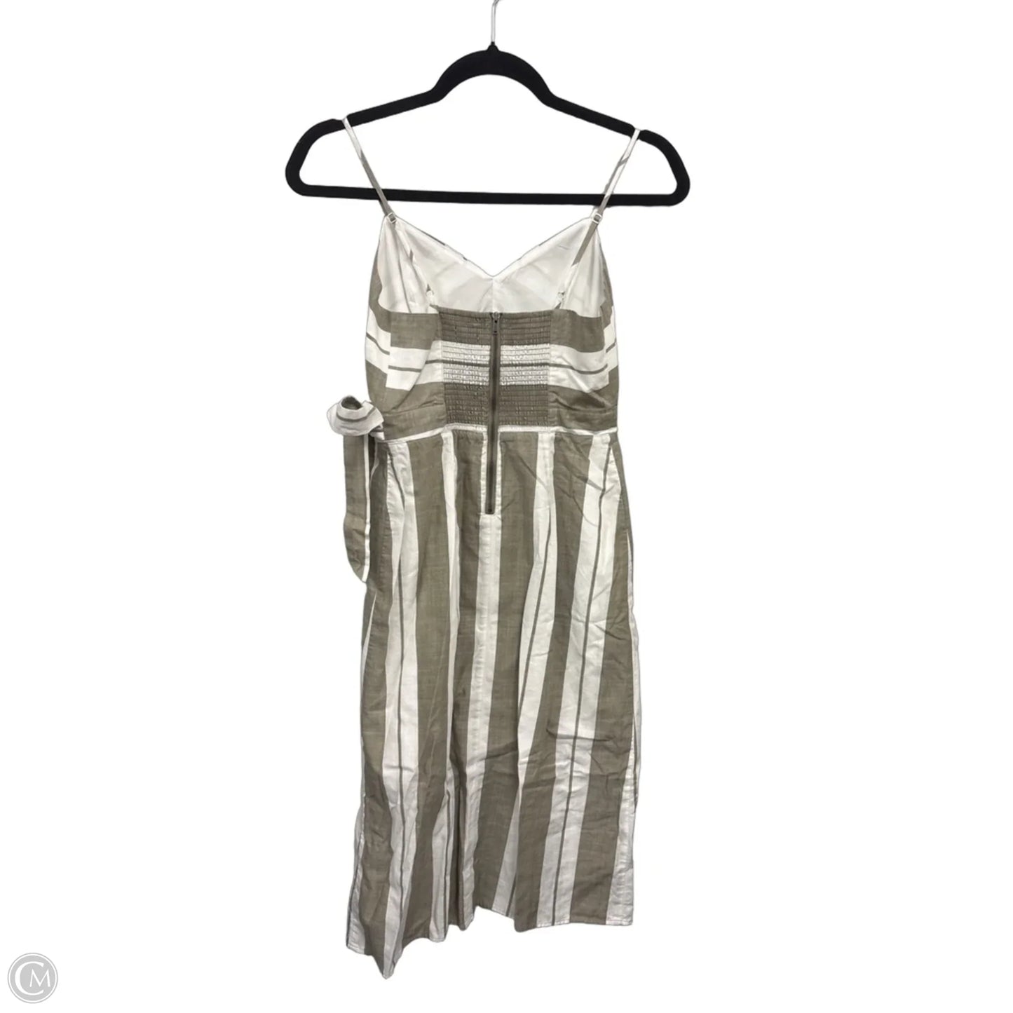 Dress Casual Short By Express In Green & White, Size: 0