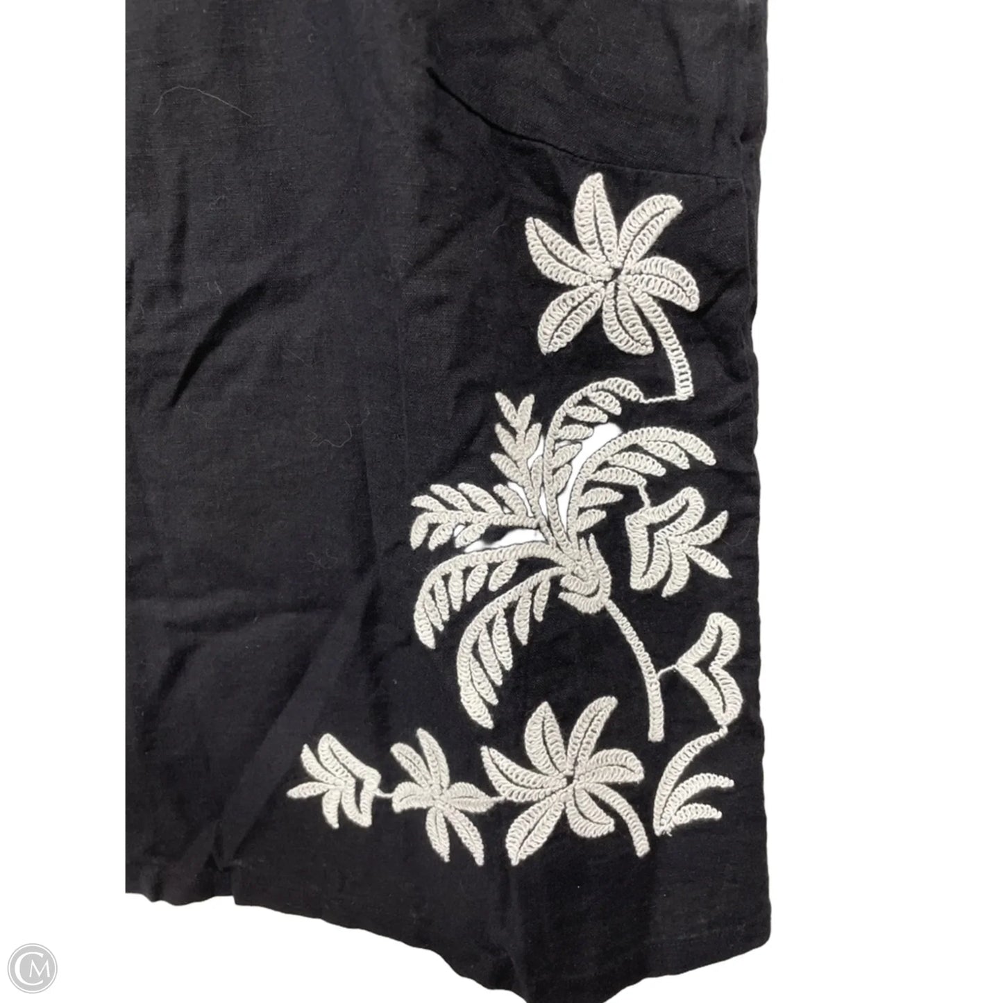 Blouse Sleeveless By Ann Taylor In Black & White, Size: S