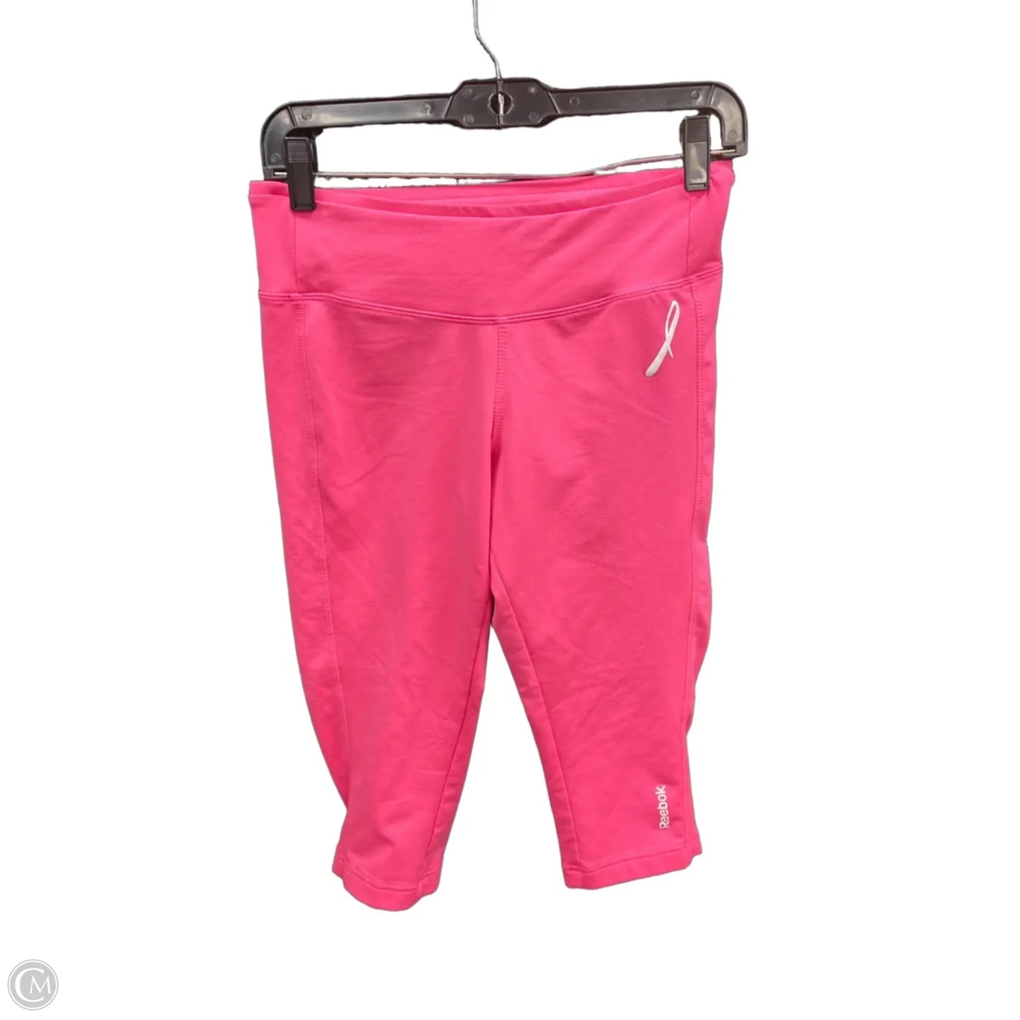 Athletic Leggings Capris By Reebok In Pink, Size: M