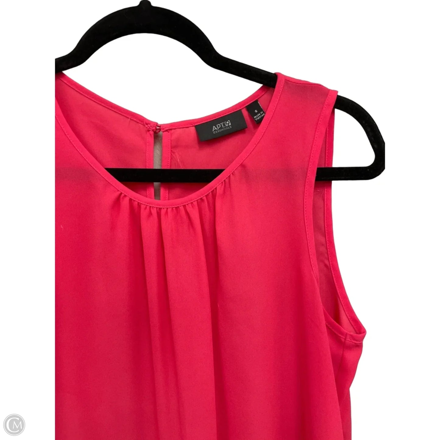 Top Sleeveless By Apt 9 In Pink, Size: S
