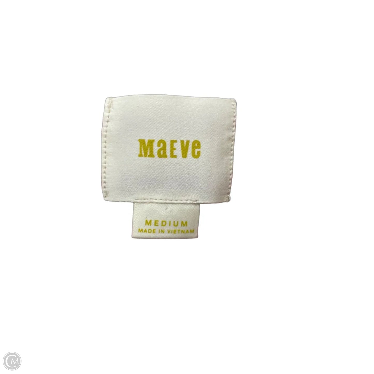 Dress Casual Short By Maeve In Cream & Red, Size: M