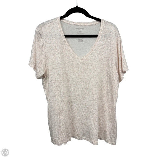 Top Short Sleeve Basic By Nine West In Cream & White, Size: Xl