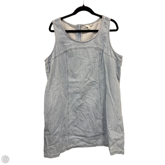 Dress Casual Short By Time And Tru In Blue Denim, Size: Xxl