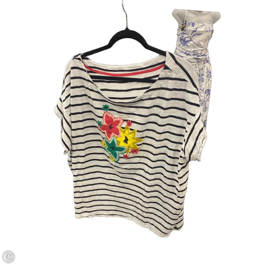 Top Short Sleeve Basic By Kim Rogers In Black & White, Size: 3x