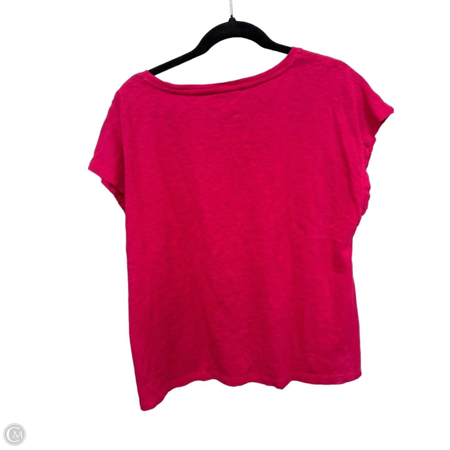 Top Short Sleeve By Talbots In Pink, Size: L