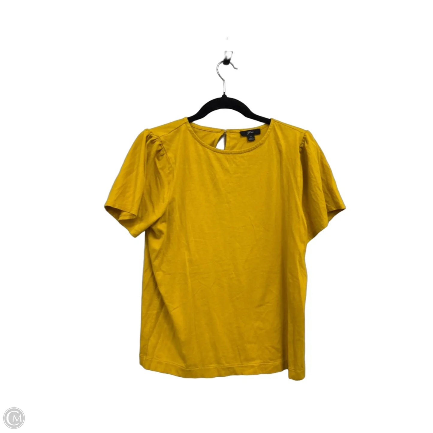 Top Short Sleeve By J. Crew In Gold, Size: S
