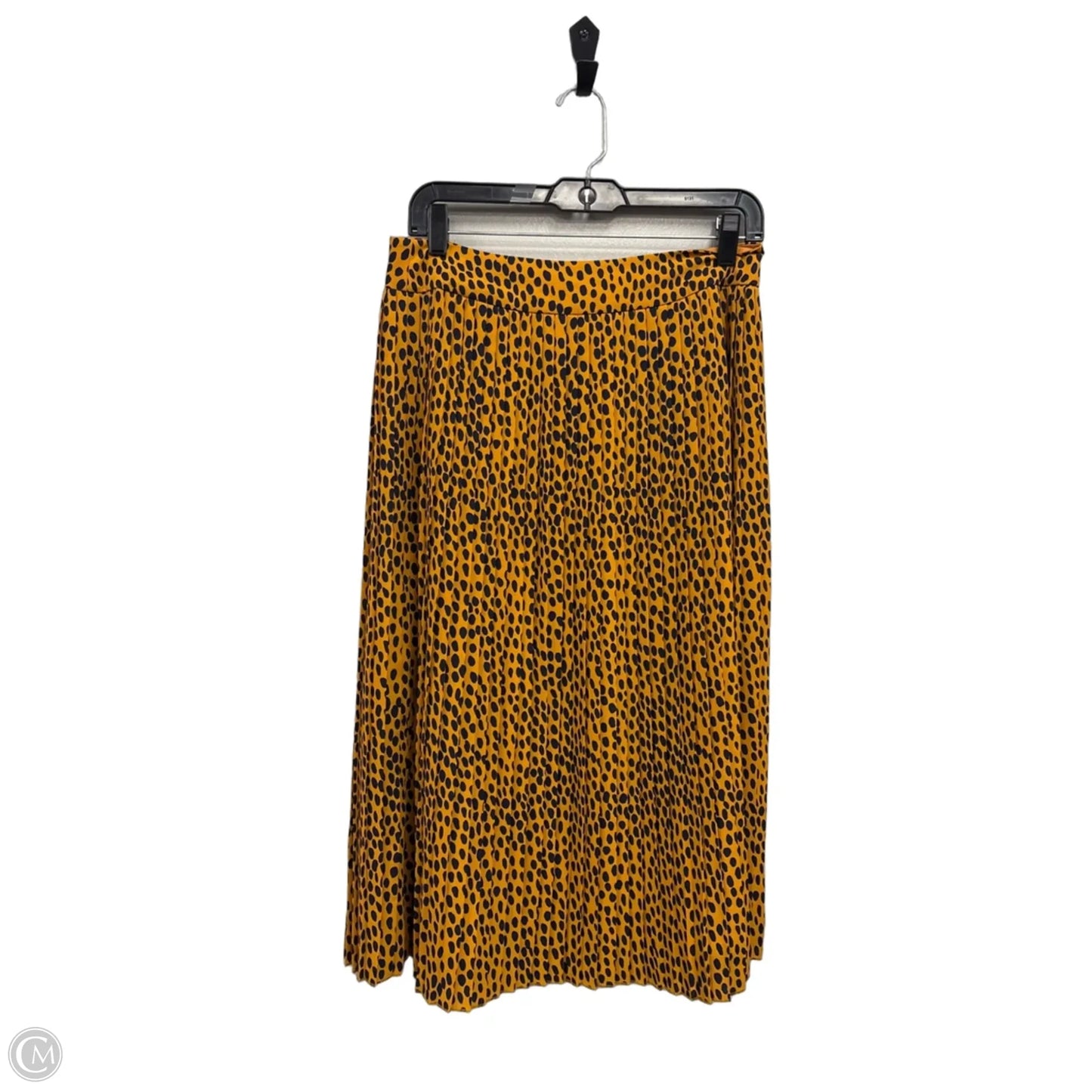 Skirt Midi By J. Crew In Black & Gold, Size: 6