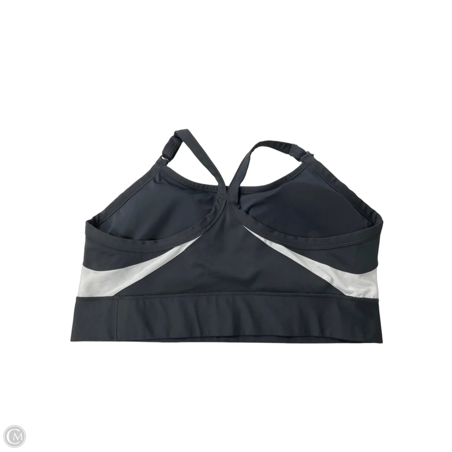 Athletic Bra By Nike Apparel In Black & Grey, Size: 3x
