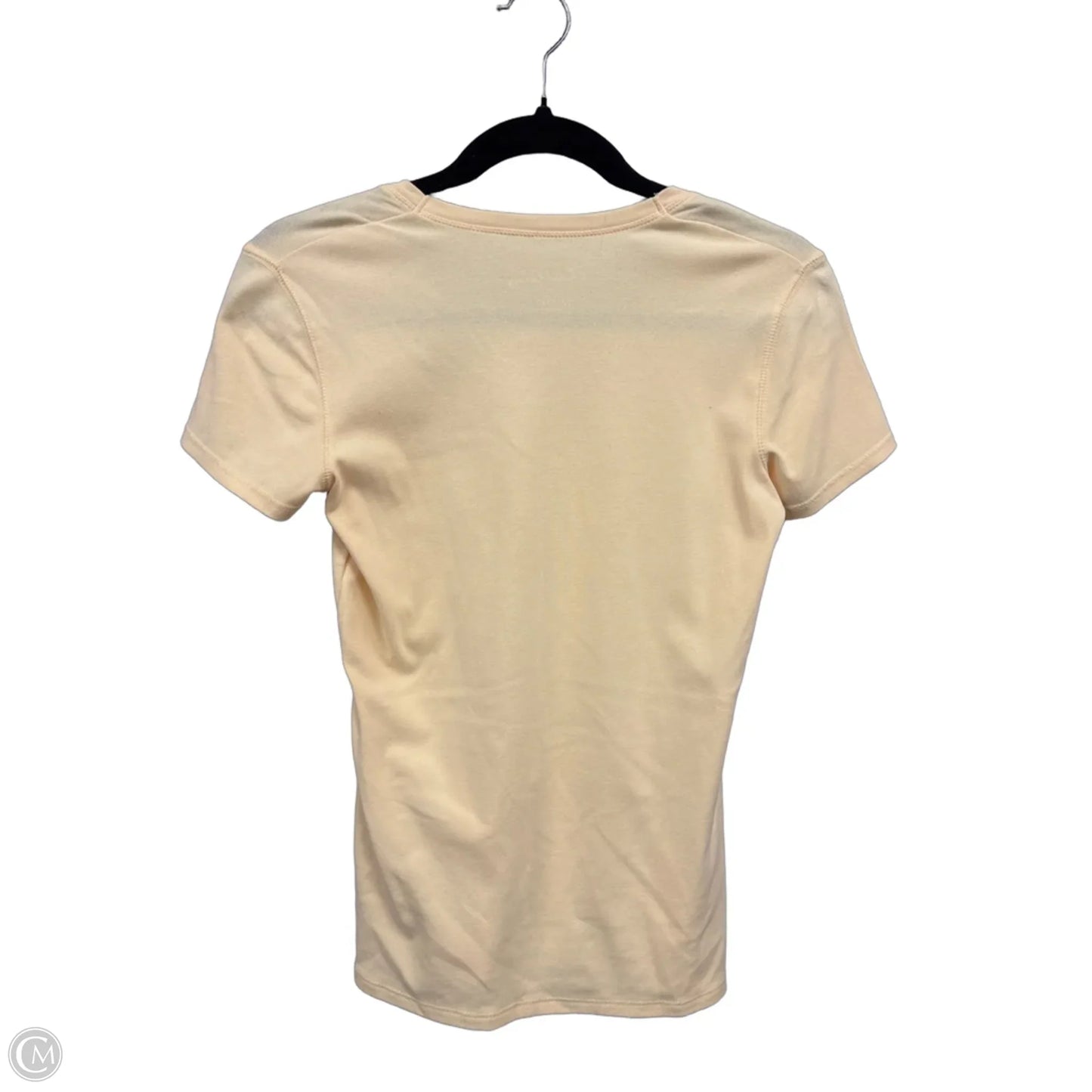 Top Short Sleeve Basic By Faded Glory In Yellow, Size: S