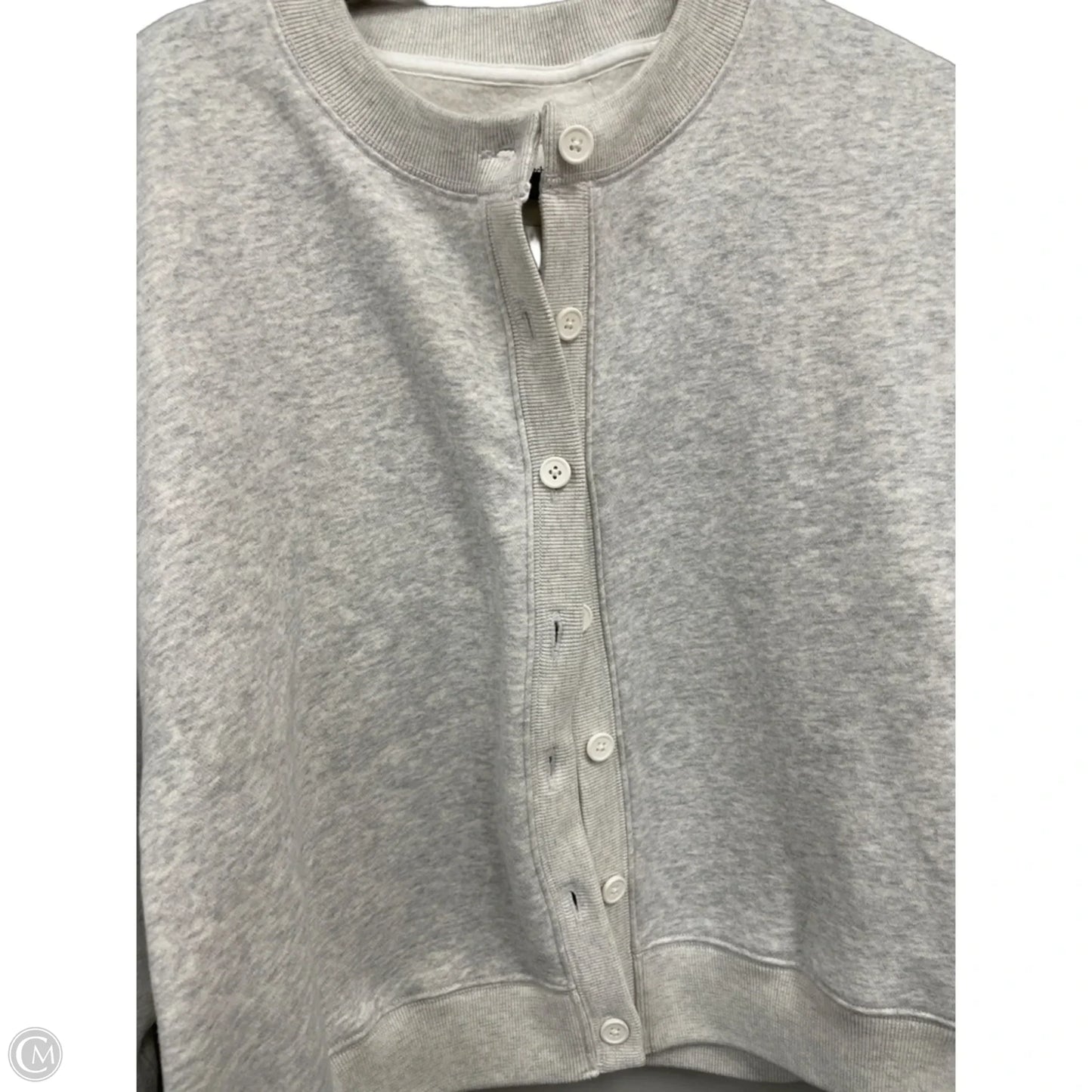 Sweatshirt Crewneck By Abercrombie And Fitch In Grey, Size: L